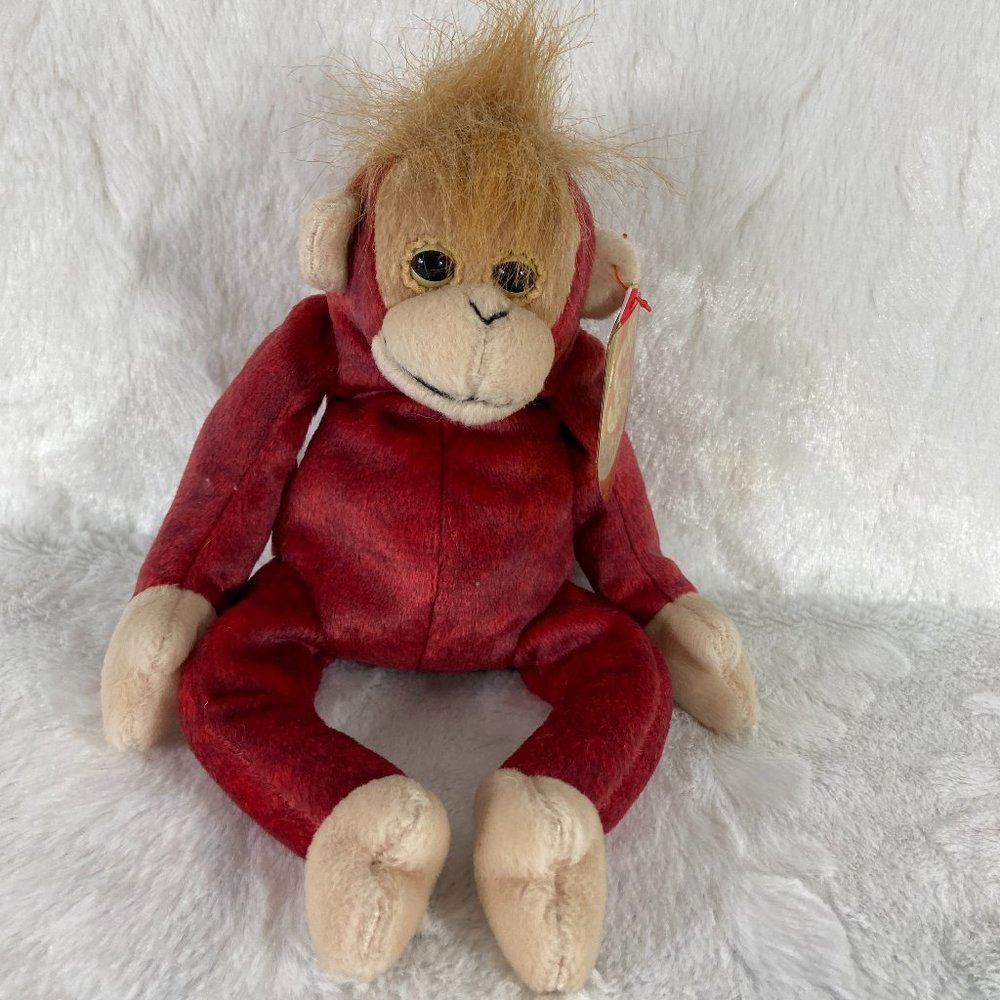 Rare 1999 Schweetheart the Orangutan Beanie Baby Tag Errors
